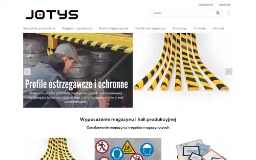 Sklep Oznakowanie magazynu i regałów, ramki, taśmy - jotys.pl
