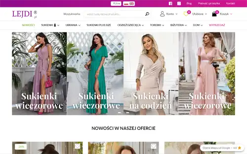 Sklep Lejdi.pl: tanie sukienki wieczorowe i elegancka odzież