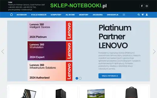 Sklep Sklep-notebooki.pl -tanie laptopy poleasingowe używane A/B/C